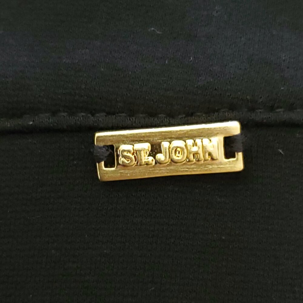 St. John Collection Straight Leg Solid Black Wome… - image 5